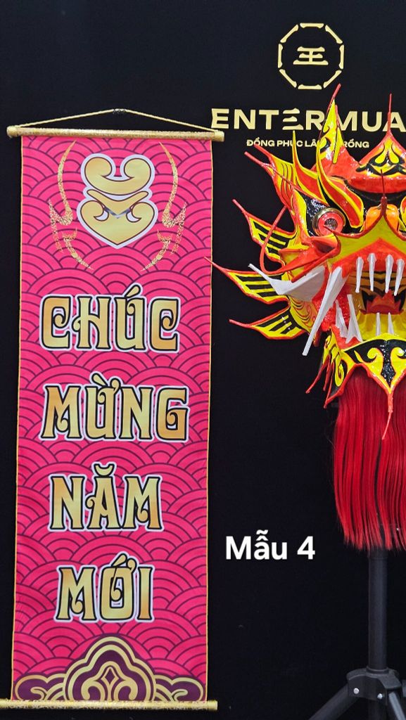 Liễn lân sale Mẫu 4 - Hồng