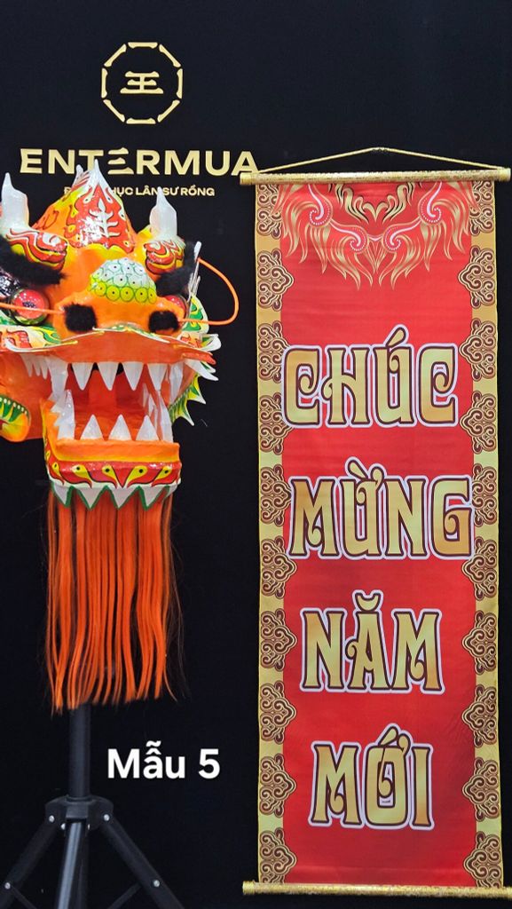 Liễn lân sale Mẫu 5 - Đỏ trơn