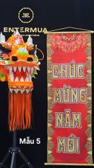 Liễn lân sale Mẫu 5 - Đỏ trơn