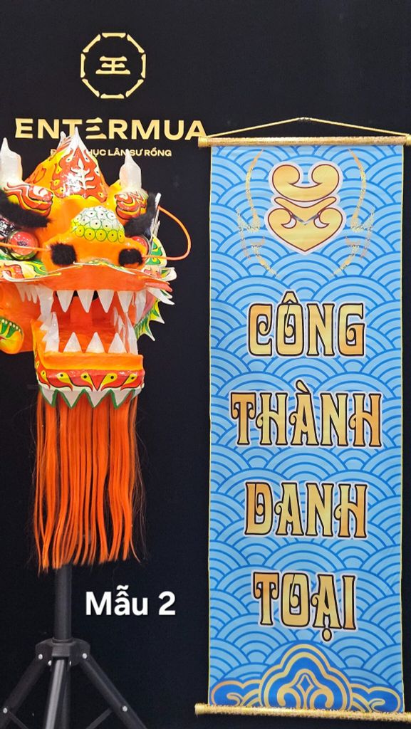 Liễn lân sale Mẫu 2 - Xanh