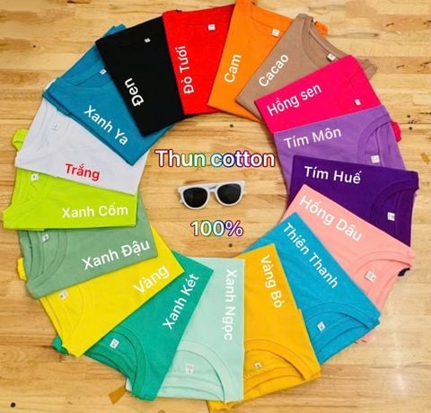 Áo Cotton kho - Cotton Xanh ngọc