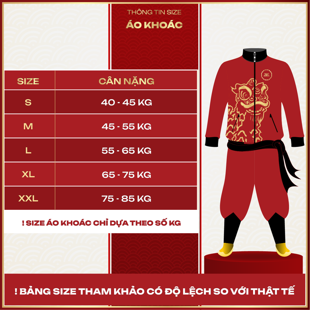 Áo khoác lân sư rồng 09-AK25