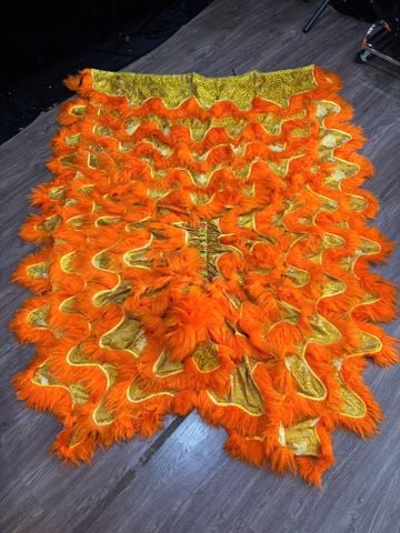 Đuôi quần lân Lông Cam - Gấm Vàng