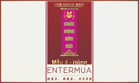 Liễn lân sale Mẫu 4 - Hồng