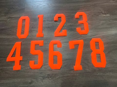 Số 15cm - Màu Cam