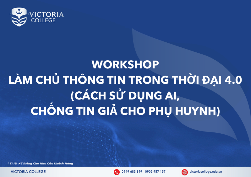  WORKSHOP LÀM CHỦ THÔNG TIN TRONG THỜI ĐẠI 4.0 
