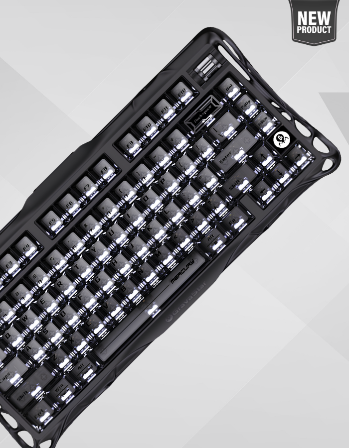  BÀN PHÍM GRAVASTAR MERCURY K1 STEALTH BLACK 