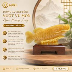 Tượng Cá Chép Rồng Vượt Vũ Môn Ngọc Hoàng Long