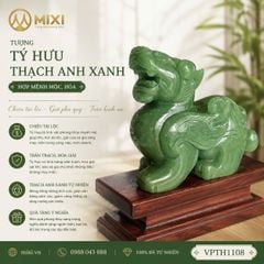 Tỳ Hưu Thạch Anh Xanh