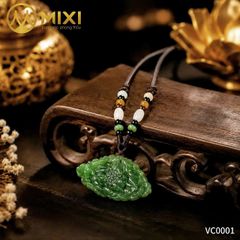 Vòng Cổ Mặt Ngọc Bích Nephrite Hoa Sen