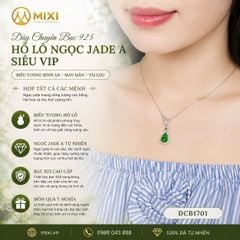 Dây chuyền Bạc 925 Hồ Lô Ngọc Jade A Siêu Vip