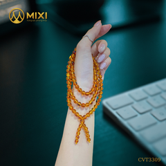 Chuỗi 108 Hạt Hổ Phách Nâu