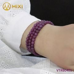 Chuỗi 3 Vòng Đá Ruby Hồng