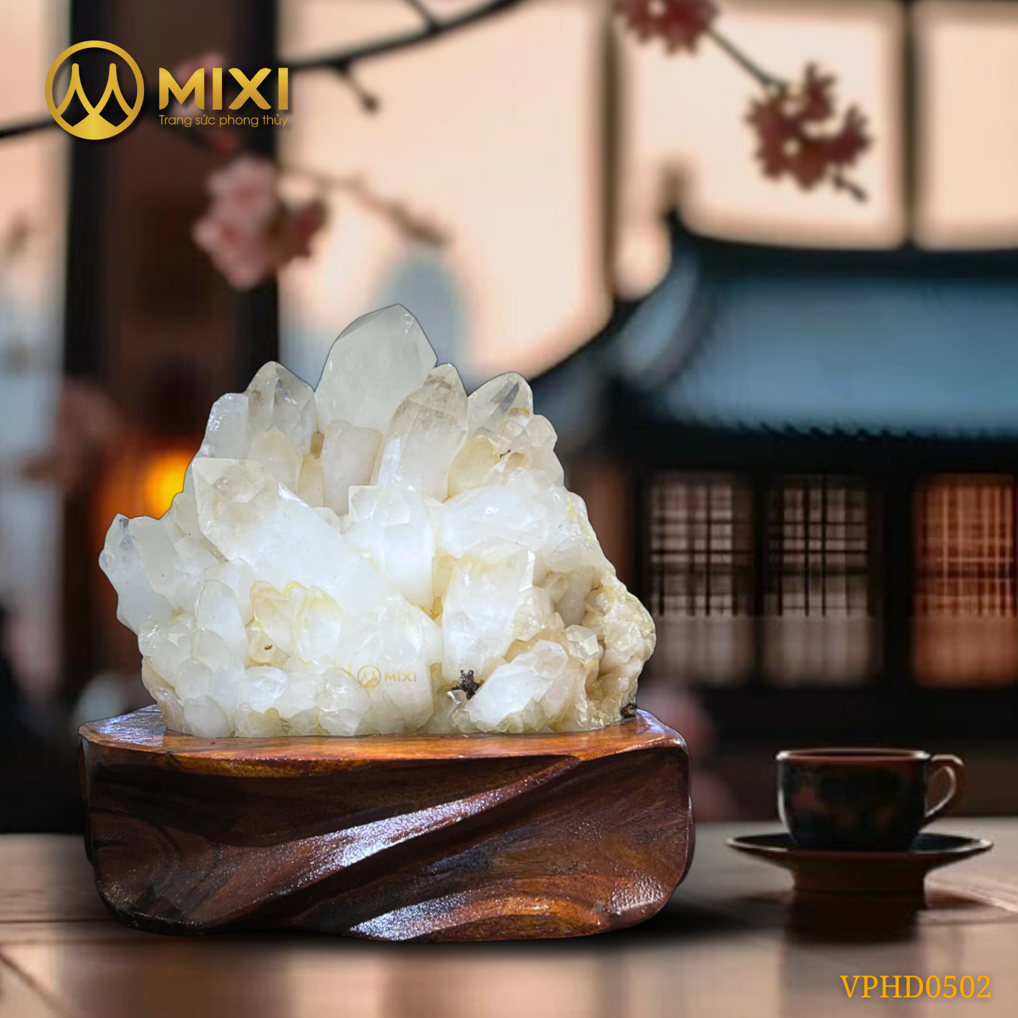 Đám Tinh Thể Thạch Anh Trắng