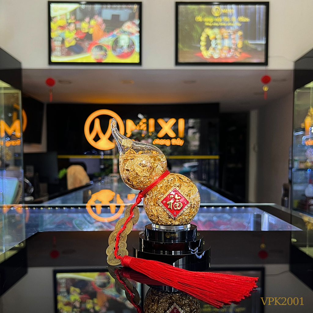 Hồ Lô Vàng Non 24K Nghiêng