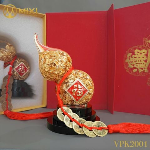 Hồ Lô Vàng Non 24K Nghiêng