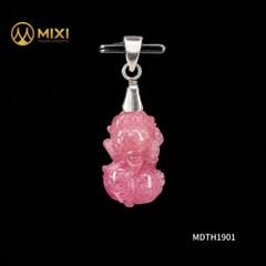 Mặt Dây Tỳ Hưu Ruby Hồng 2A