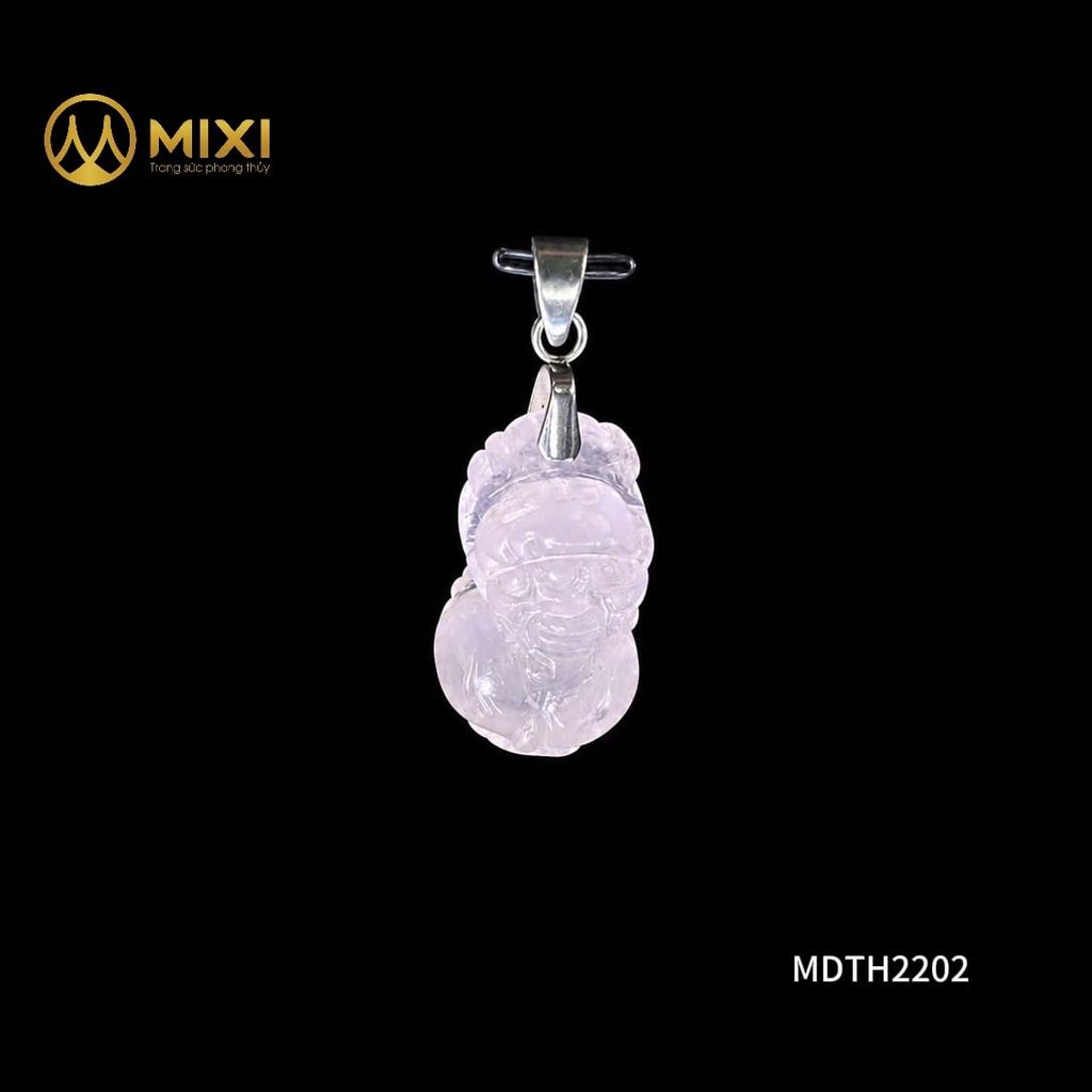 Mặt Dây Tỳ Hưu Thạch Anh Hồng 2A