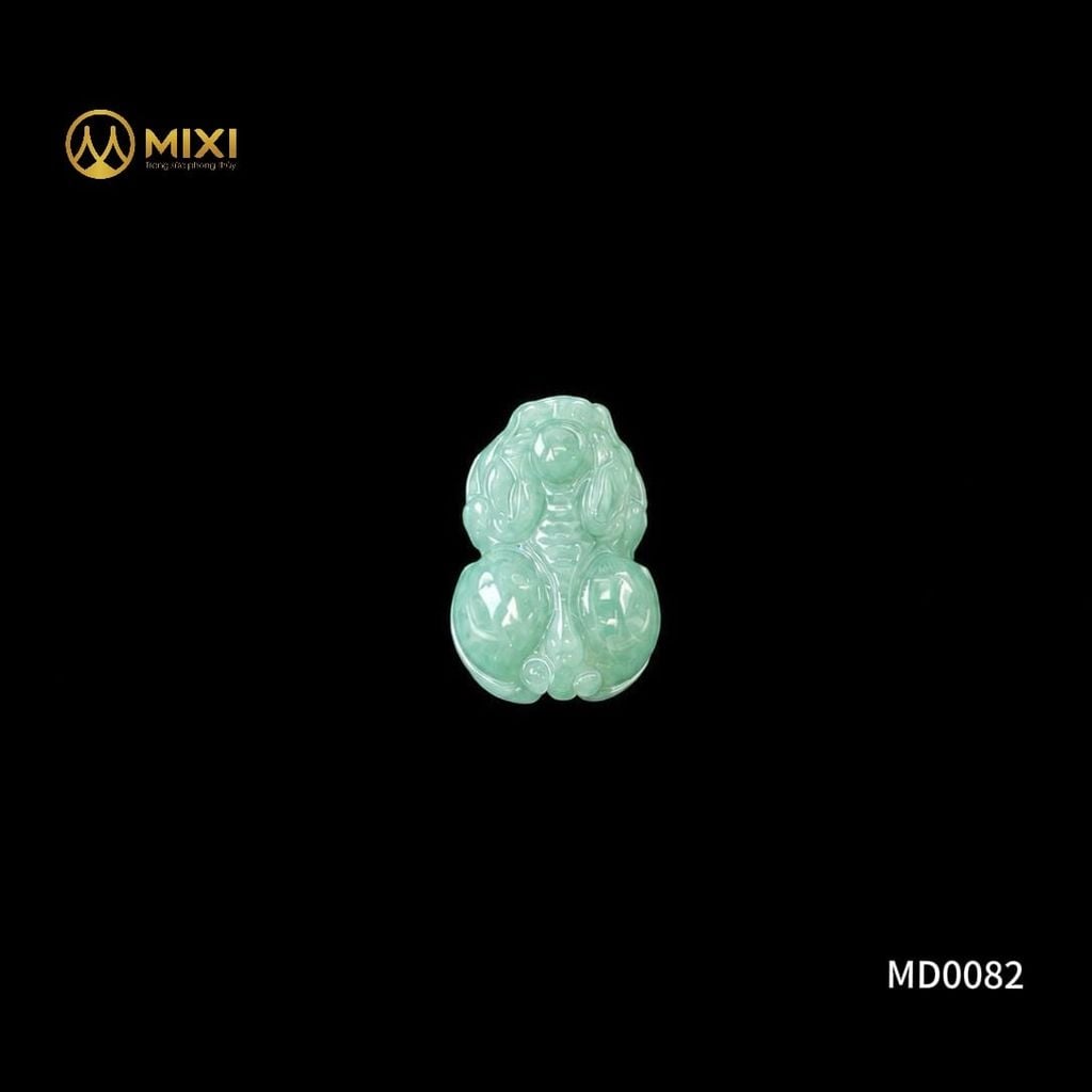 Mặt Dây Tỳ Hưu Lam Ngọc