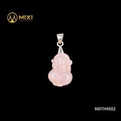 Mặt Dây Tỳ Hưu Thạch Anh Hồng 3A
