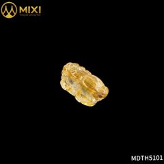 Mặt Dây Tỳ Hưu Thạch Anh Tóc Vàng 5A