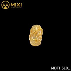 Mặt Dây Tỳ Hưu Thạch Anh Tóc Vàng 5A
