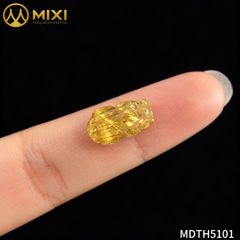 Mặt Dây Tỳ Hưu Thạch Anh Tóc Vàng 5A