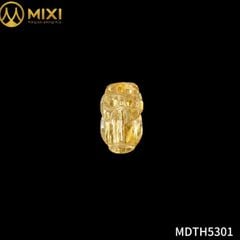 Mặt Dây Tỳ Hưu Thạch Anh Tóc Vàng Bã Mía Vip