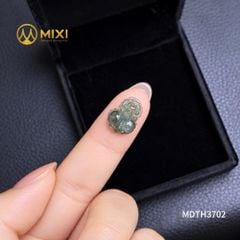 Mặt Dây Tỳ Hưu Thạch Anh Tóc Xanh 2A