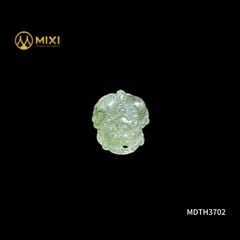 Mặt Dây Tỳ Hưu Thạch Anh Tóc Xanh 2A