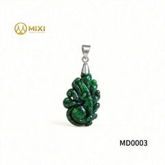 Mặt Dây Cửu Vĩ Hồ Ly Ngọc Sơn Thủy