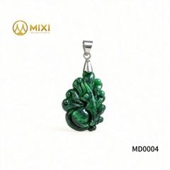 Mặt Dây Cửu Vĩ Hồ Ly Ngọc Sơn Thủy