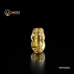 Mặt Dây Tỳ Hưu Thạch Anh Tóc Vàng 3A