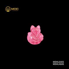 Mặt Đá Hồ Ly Ruby 2A Ôm hoa