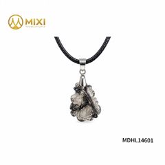 Mặt Dây Cửu Vĩ Hồ Ly Thạch Anh Tóc Đen 2A