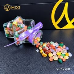Lọ Thủy Tinh Ngôi Sao Vụn Mã Não Tinh Thạch Đa Sắc