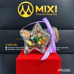 Lọ Thủy Tinh Ngôi Sao Vụn Mã Não Tinh Thạch Đa Sắc