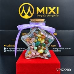 Lọ Thủy Tinh Ngôi Sao Vụn Mã Não Tinh Thạch Đa Sắc