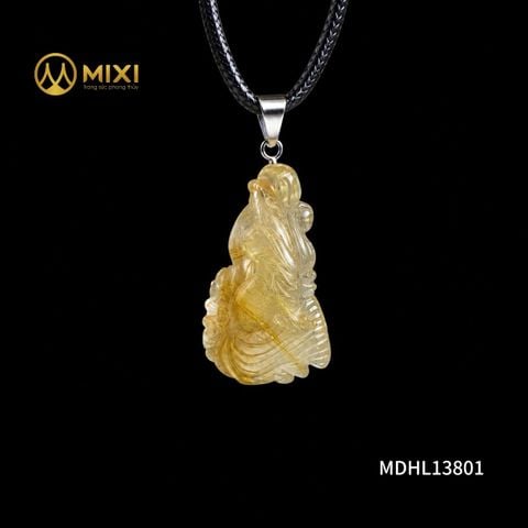 Mặt Dây Cửu Vĩ Hồ Ly Thạch Anh Tóc Vàng 2A