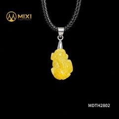 Mặt Dây Tỳ Hưu Thạch Anh Tóc Vàng 1A
