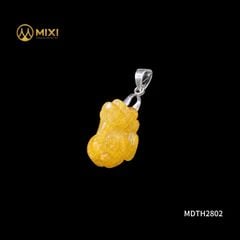 Mặt Dây Tỳ Hưu Thạch Anh Tóc Vàng 1A