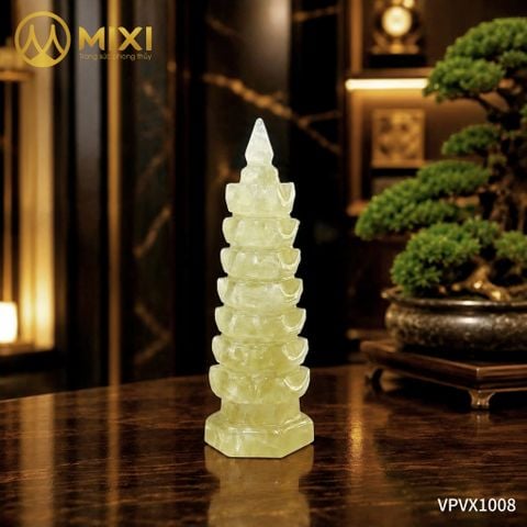 Tháp Văn Xương Thạch Anh Vàng 2A 7 Tầng