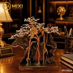 Cây Xông Trầm Gỗ Lũa Thạch Anh Đa Sắc