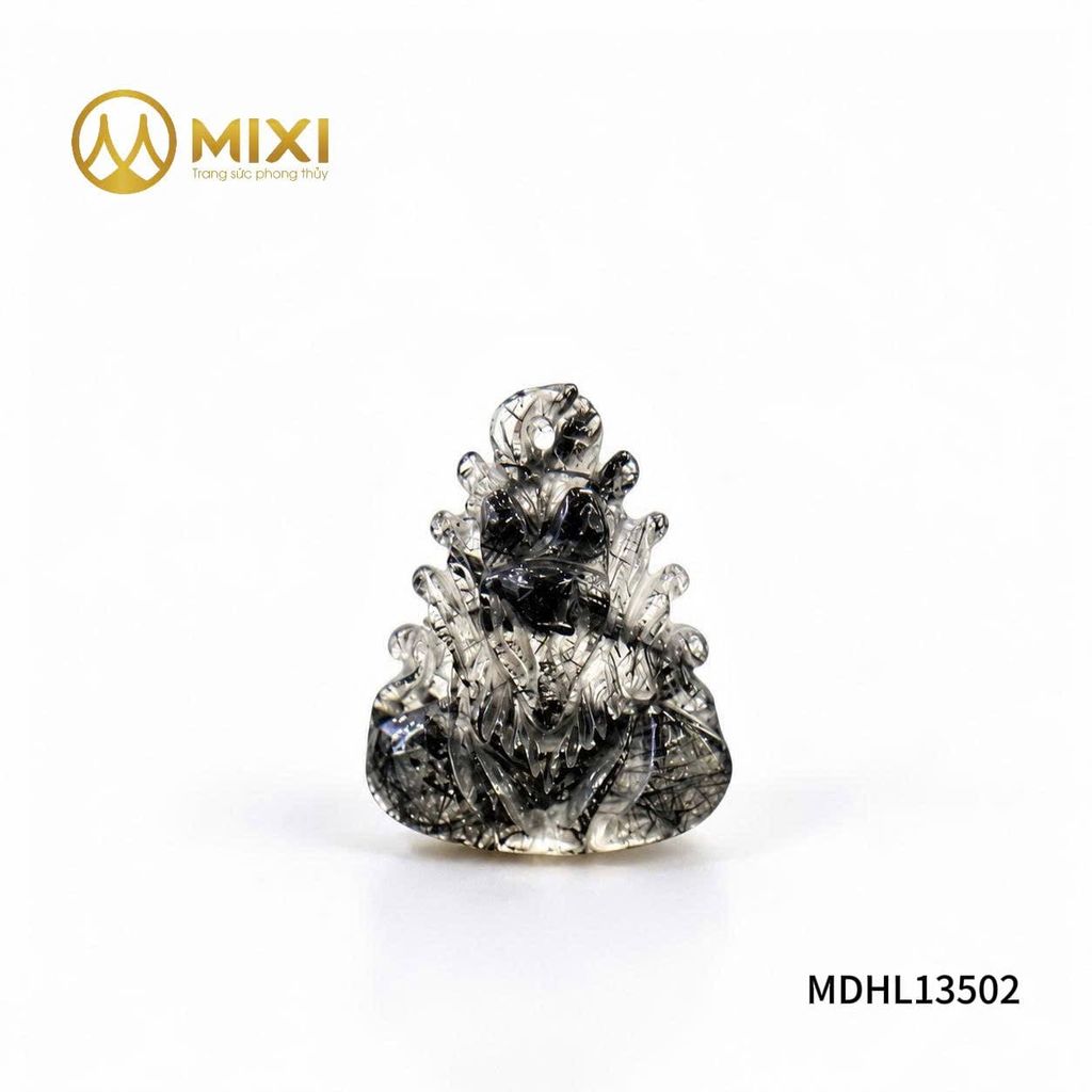 Mặt Dây Hồ Ly TA Tóc Đen 2A Chúa