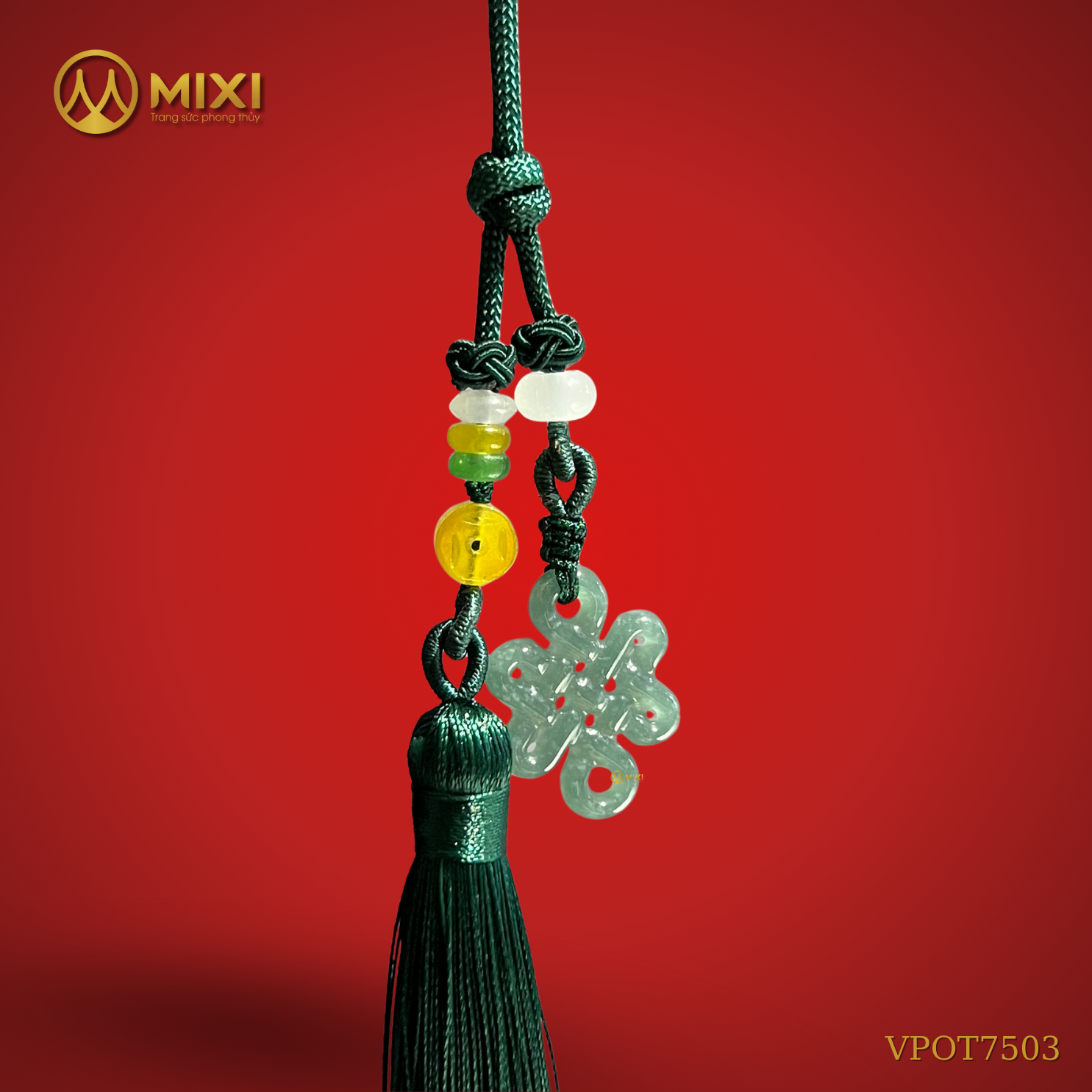 Khánh Treo Cát Tường Lam Ngọc