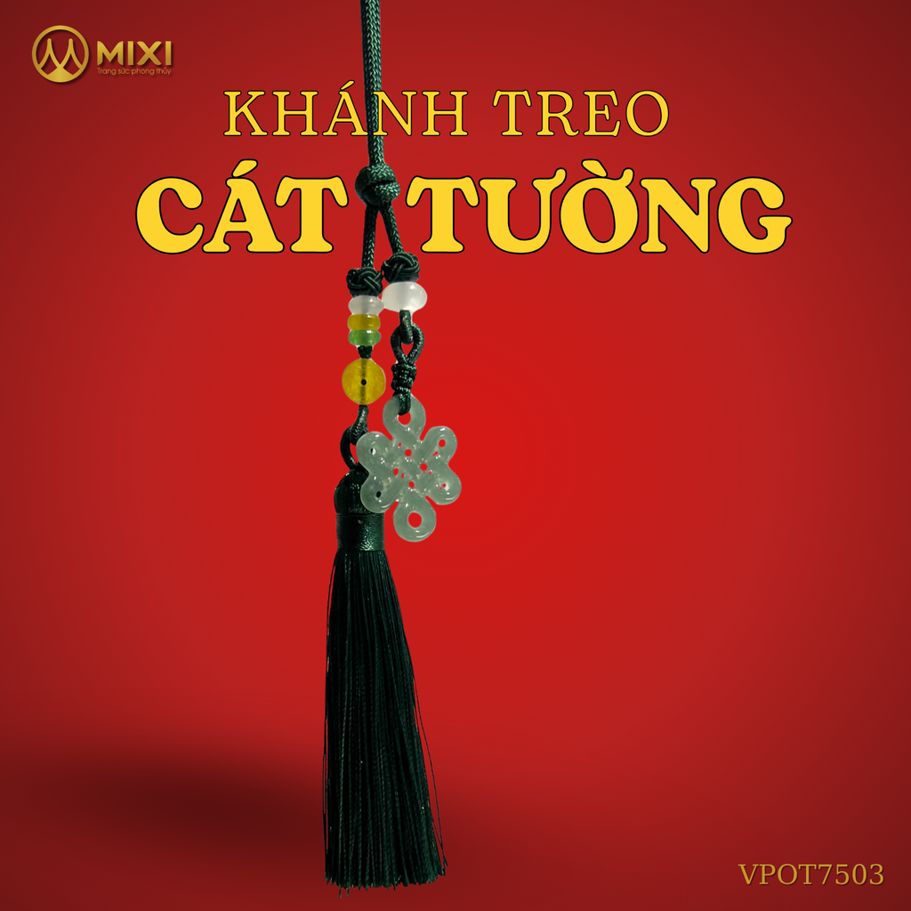 Khánh Treo Cát Tường Lam Ngọc