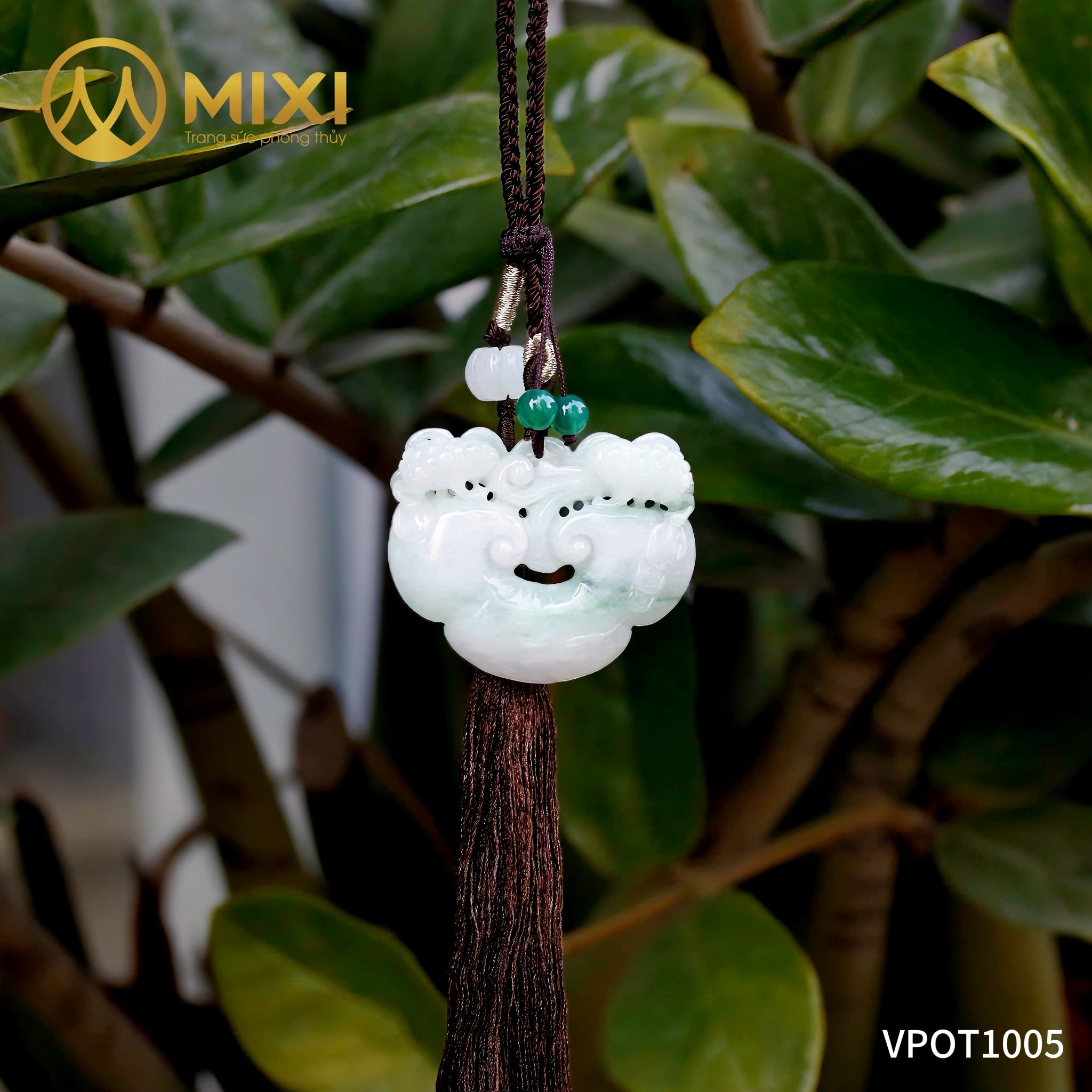 Khánh Treo Tài Lộc Như Ý Ngọc Cẩm Thạch