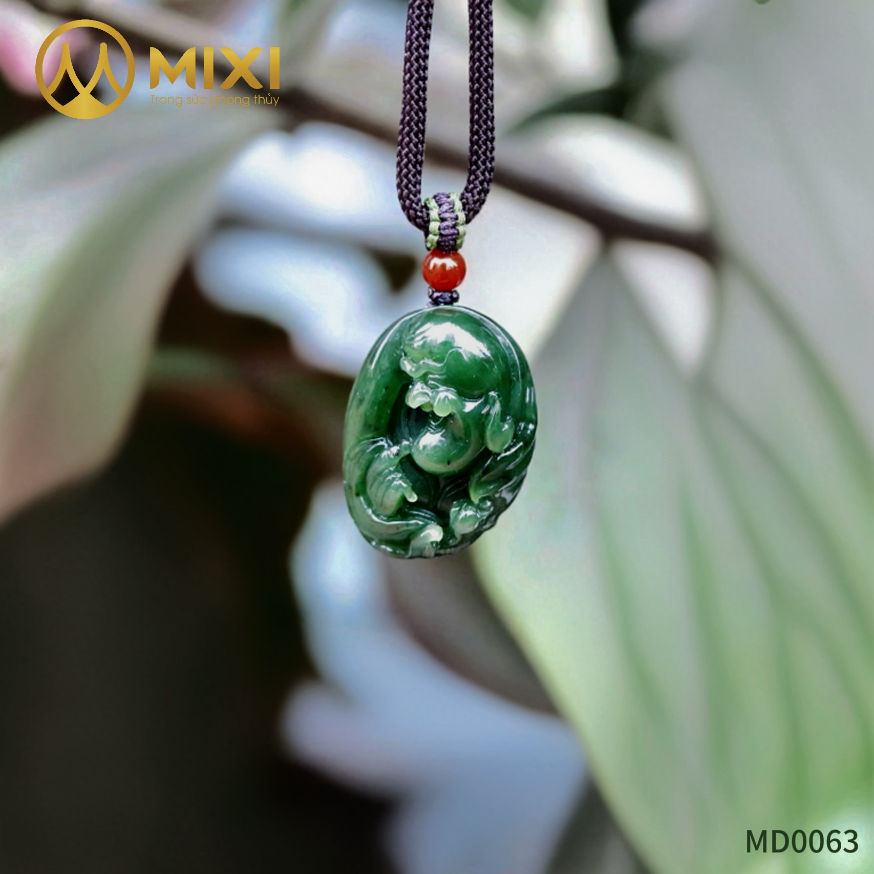 Mặt Dây Đạt Ma Sư Tổ Ngọc Bích Nephrite Vip
