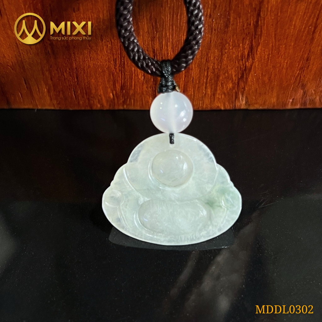 Mặt Dây Phật Di Lặc Ngọc Jade