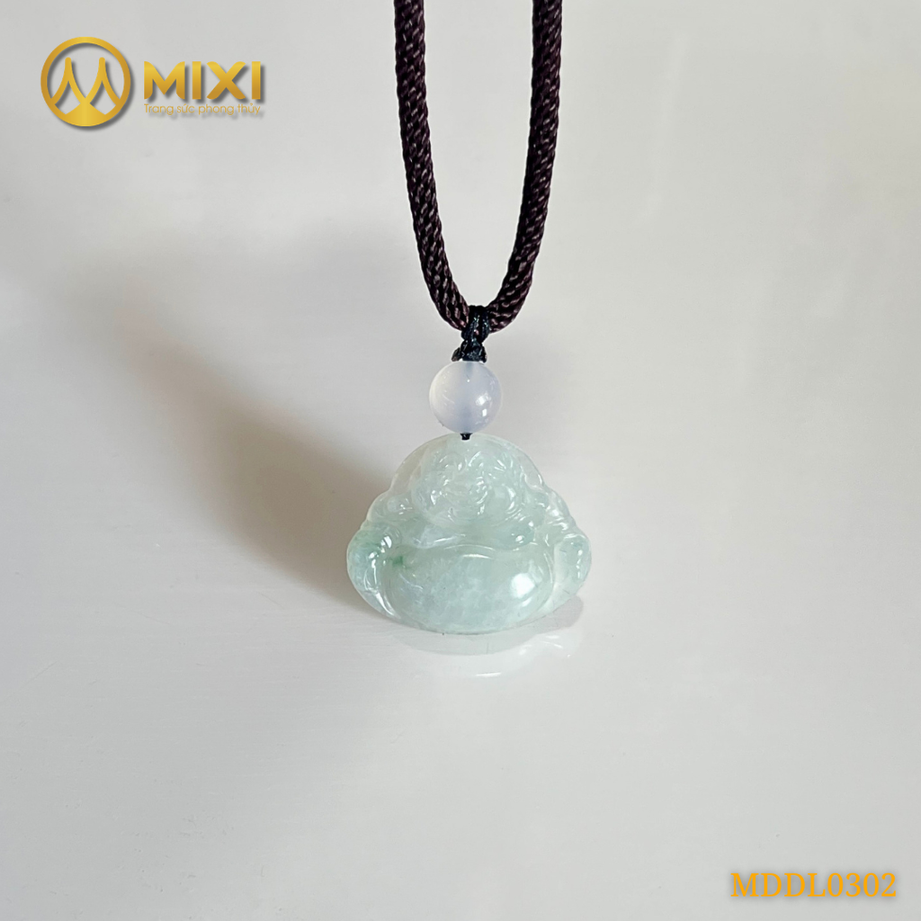 Mặt Dây Phật Di Lặc Ngọc Jade